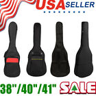 38   40  41 soft Padded Acoustic electric Guitar Case Black Bag W backpack Strap