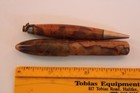Vintage Ajax Small Marbleized Tan Fountain Pen   Pencil Pocket Set  14k Nib