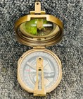 Antique Nautical Brass Brunton Vintage Compass Royal Navy Pocket Finished Compas