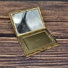 Volupte Powder Compact Art Deco Gold Mirrored Vintage Usa