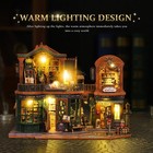 Book Nook Kit With Led     Diy Wooden Miniature Bookshop Puzzle Model For Teens   