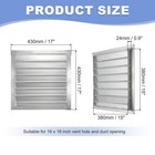 16x16 Inch Aluminum Vent Cover  Shutter Exhaust Fan Louvered Vent