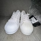 Adidas Superstar J Triple White Sneakers Size 4 Youth New Without Box