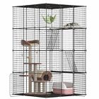 Large Cat Cage Diy Cat Playpen Indoor Metal Wire Kennel For Rabbit Small Animal