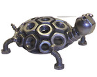 Turtle Hand Crafted Recycled Metal Art Sculpture Figurine  