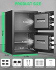 5 5 Cuft Digital Lock Safe Box With Double Door And Deposit Slot For Home Office