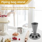 A-piping Bag Stand  Piping Bag Holder With 8 Slots Nozzles  Plastic Pastry1494