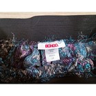 Bongo Y2k Paisley Print Mini Skirt Blue Purple Black Elastic Waist Rayon  Large
