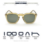 Dafullhou Square Aviator Polarized Sunglasses Mens Womens Trendy Sun Glasses
