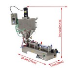 30-300ml Pneumatic Paste Liquid Filling Machine W heating Mix Hopper For Sauce