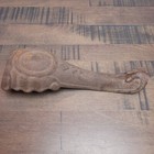 2 Antique 9  Matching Cast Iron Stove Legs feet jester diamond Pattern furniture