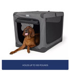 Top Paw Portable Soft Dog Crate 42 In Indoor Outdoor Travel Folding Kennel