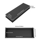 Black Wall Embedded Mount 304 Stainless Steel Shower Niche Set With Led Light