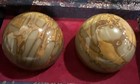Nuwa Marble Stone Brown Chinese Healthy Exercise Massage Baoding Balls Box