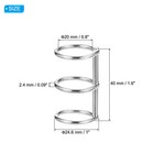 20mm Loose Leaf Binder Rings  20 Pack 3-rings Book Binder Ring Alloy  Silver