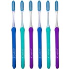 Ultra Compact Extra Soft Toothbrushes - Pack Of 6  Slim Design  Colors Vary