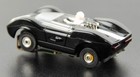 Vintage Aurora Tjet 1960s Mclaren Elva Ho Scale Slot Car Black   White Stripe
