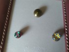 Lot Of 7 Antique Vintage Glass  Paperweight Buttons 