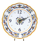 Sur La Table Italian Ceramic Deruta Pattern Wall Clock Made In Italy 13 25 