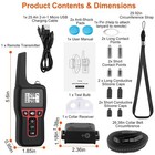 Dog Training Collar 3280ft Pet Beep Vibration Electric 3 Channels Shock Collar