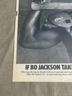If Bo Jackson Takes Up Anymore Hobbies We re Ready Nike Magazine 2 Page Ad 1990