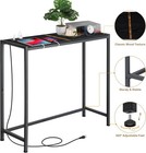 Console Table W power Outlet Narrow Sofa Table Entryway Table Behind Couch Table