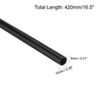 2pcs Carbon Fiber Tubes 8 X 10 X 420mm Plain Weave Glossy Surface Rod