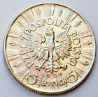 Poland 5 Zlotych  1936 Jozef Pilsudski