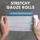 24 Pack Gauze Rolls 4  X 4 1 Yards Individually Wrapped First Aid Bandages
