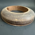 Antique Unmarked Wood Hat Block Millinery Hatters Brim Mold Form 8 7 1 2