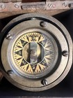 Vintage Brass Nautical Compass In Gimbal Box