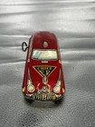 Vintage Marx Tin Litho Official Fire Chief Windup Toy Car 1950s 14c77 Working