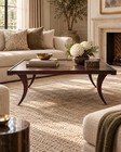 Vintage Red Lion Coffee Table 42  Small Space Curved Legs Traditional Regency