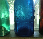 Iron Pontil Cobalt Blue J r donaldson Newark Nj Panel Base 1850 Soda Bottle Rare