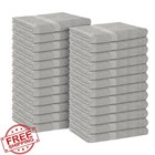 Avalon Salon Towels Silver Hand Towels Bulk 24 Pack 16x27 Cotton