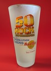 Hard Rock Cafe Frosted Tumbler 50 Years Of Rock 2004 No Chips Or Cracks Euc
