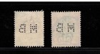 Great Britain Stamps Scott 136   138 With Mb Perfin  Issued Early 1900s