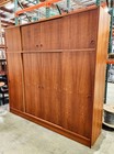 Mid Century Danish Closet Cabinet Armoire Teak Credenza Wardrobe Denmark Sliding