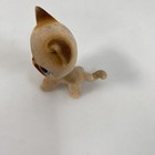 Littlest Pet Shop Lps  318 Flocked Siamese Cat Figure Brown Blue Eyes Rare Toy