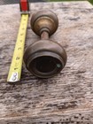 Vintage Heavy Brass Door Knobs Pair
