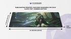 Elven Warrior Playmat   24x14  Magic The Gathering Commander Mtg Player Card Mat
