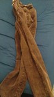 White Sand Brown Velvet Lederhosen Pants Men s Size 42 Cotton Elastane