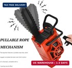 Mini Chainsaw Keychain With Pullable Rope - Realistic Outdoor Tool Pendant  Stre
