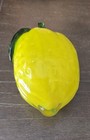 Glass Decorative Lemon - Bright Yellow - Murano Style Art Glass Lemon Fruit 