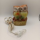 Vintage Retro Owl Lamp Night Light Ceramic Porcelain