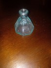  8 Sided 1850s Umbrella Ink Bottle Crude Whittled Glass Nice 