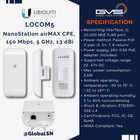 Ubiquiti Nanostation Loco M5 15 Kilometers Range 150  Mbps Wireless Access Point