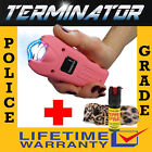 Terminator Max Power Police Stun Gun T10 180 Bv W  Siren Tiger Pepper Spray