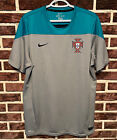 New  Authentic Nike 2014 Portugal Dri Fit Training Jersey Mens Xl Blue Grey Nos 