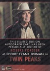 2019 Twin Peaks Bordered Autograph Card Signed By Robert Forster   1